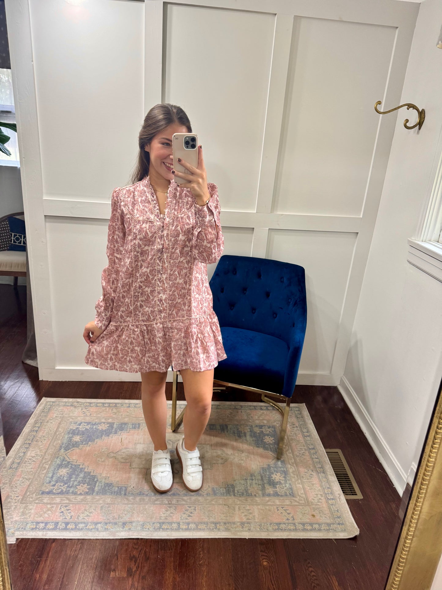 Mauve Floral dress