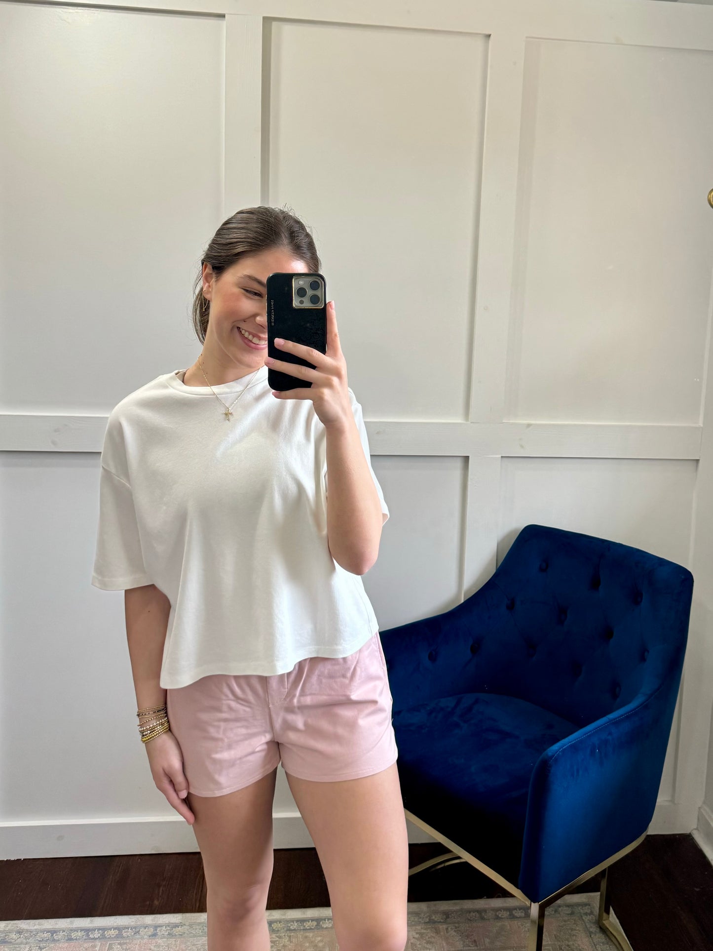 China petal pink short