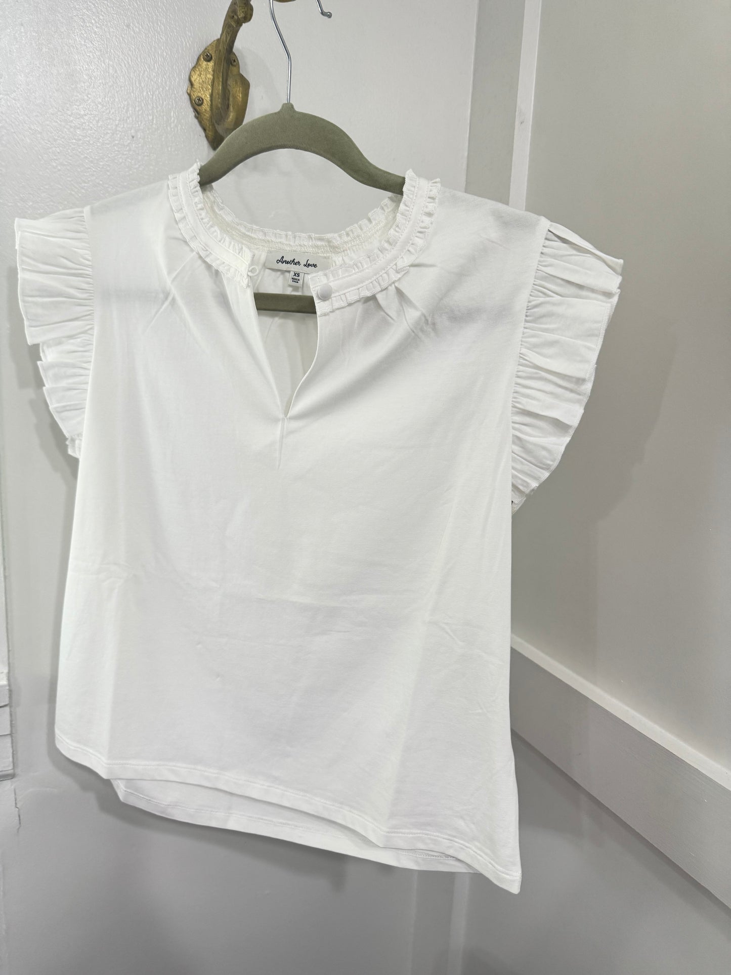 Dua white knit top
