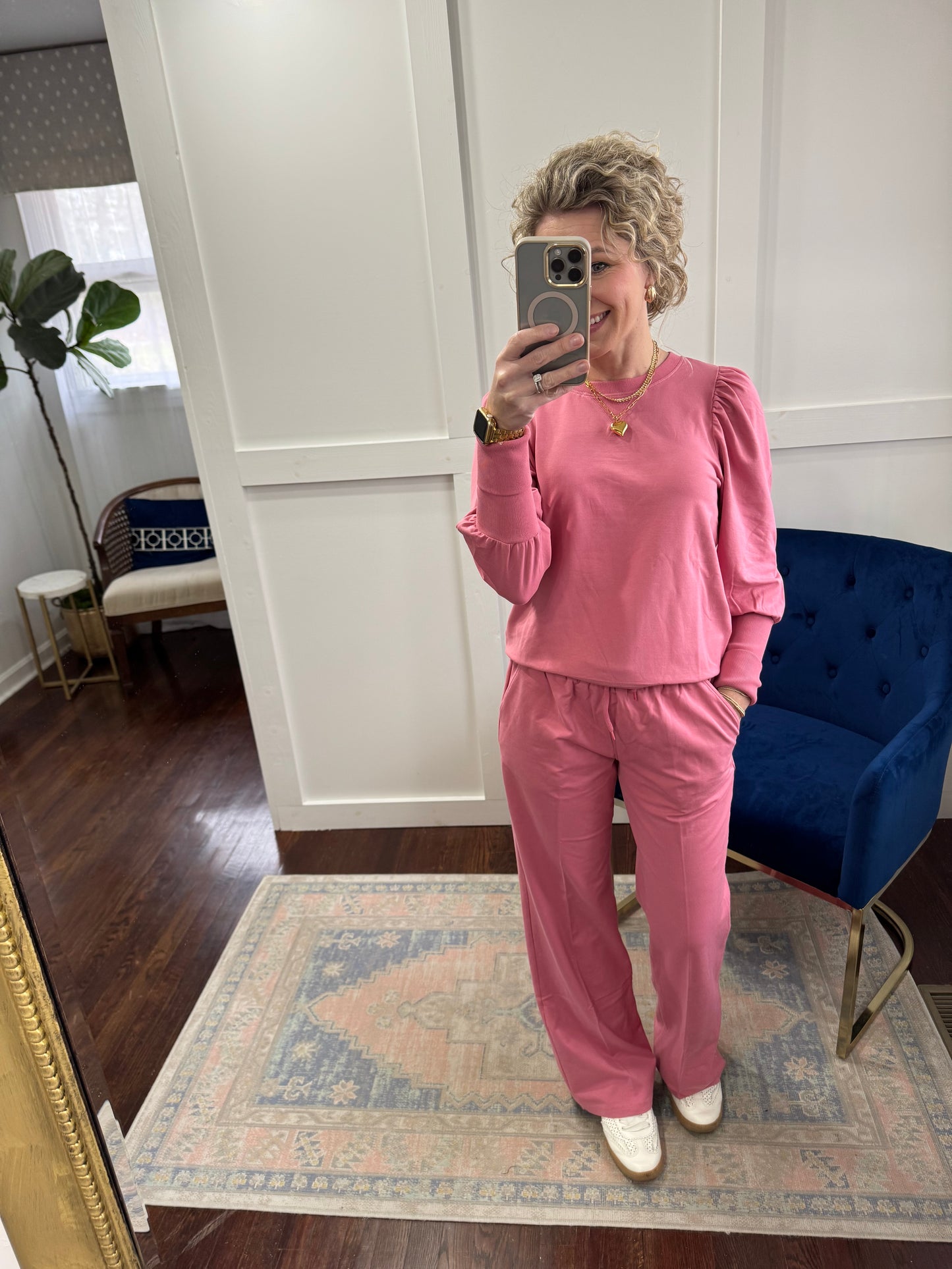 Quincy soft cherry pant