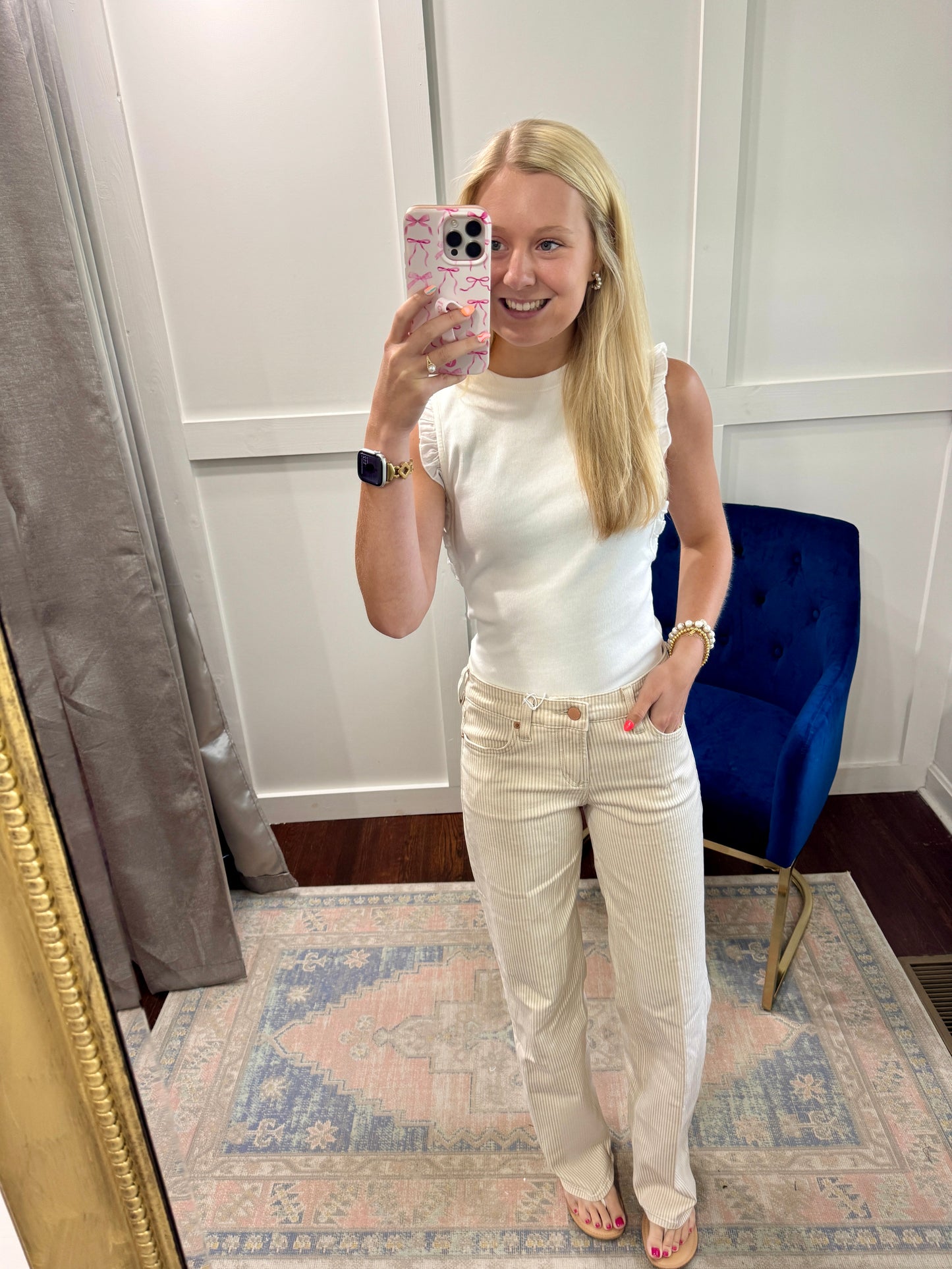 Taylor Sand Stripe jeans