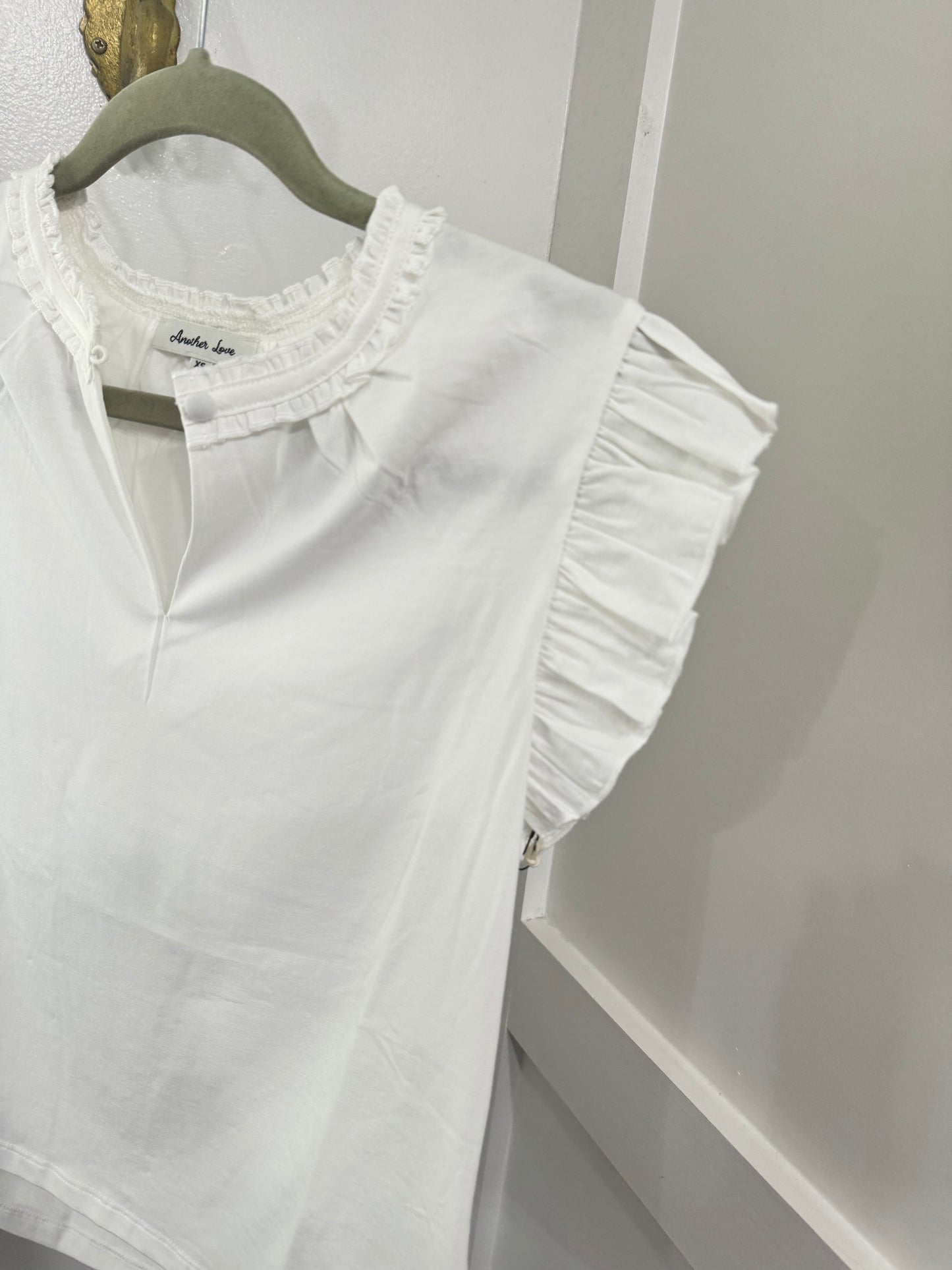 Dua white knit top