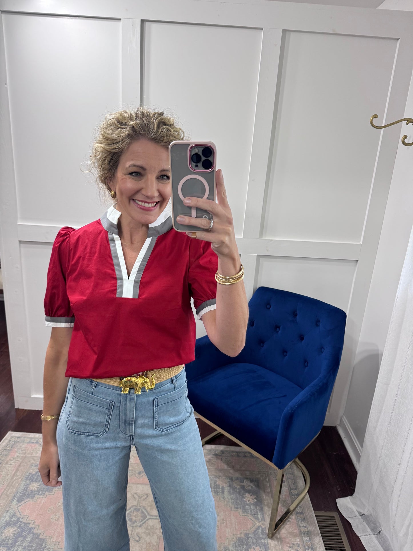 Crimson Tricia top