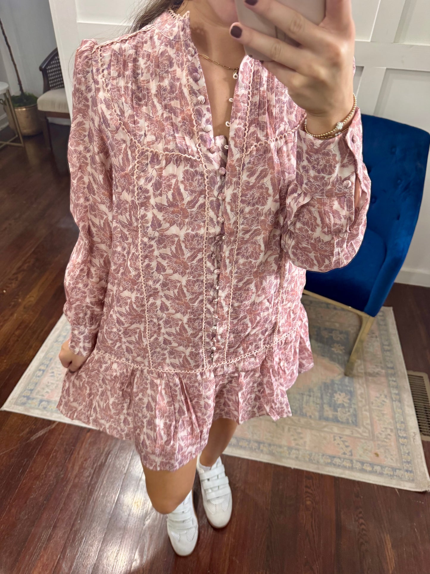 Mauve Floral dress
