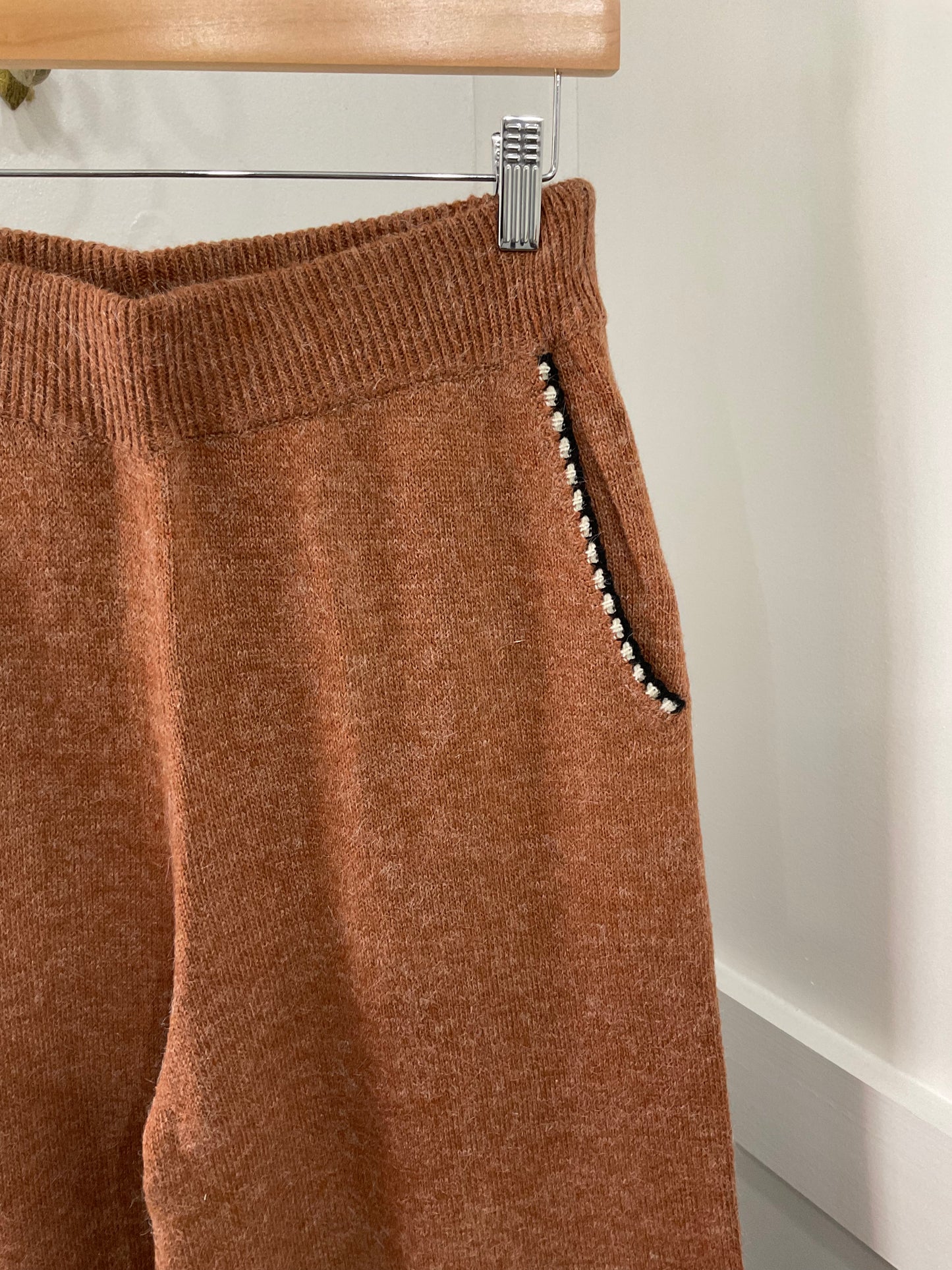 Chocolate brown sweater pants