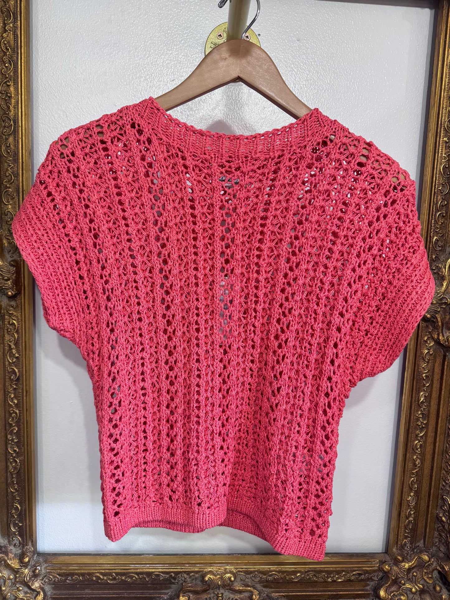 Tasha peachy coral sweater