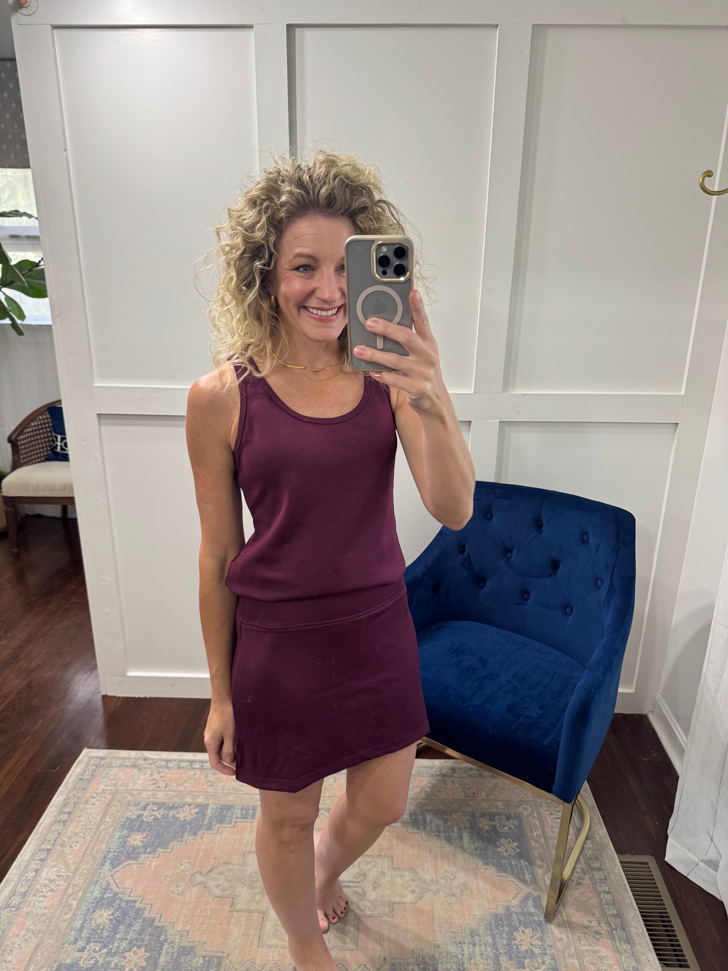 Scuba modal skort