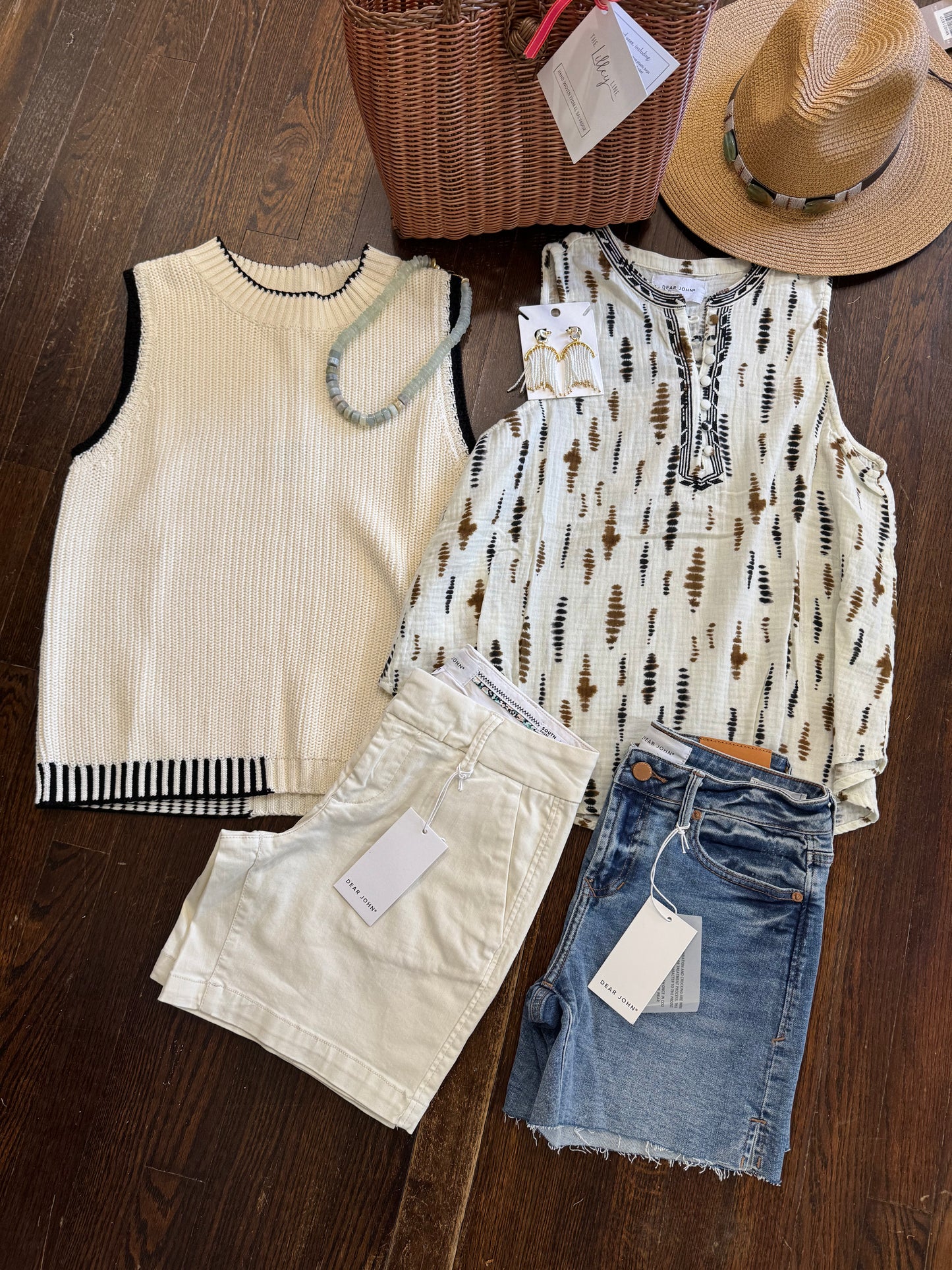 Birna cream and black sweater