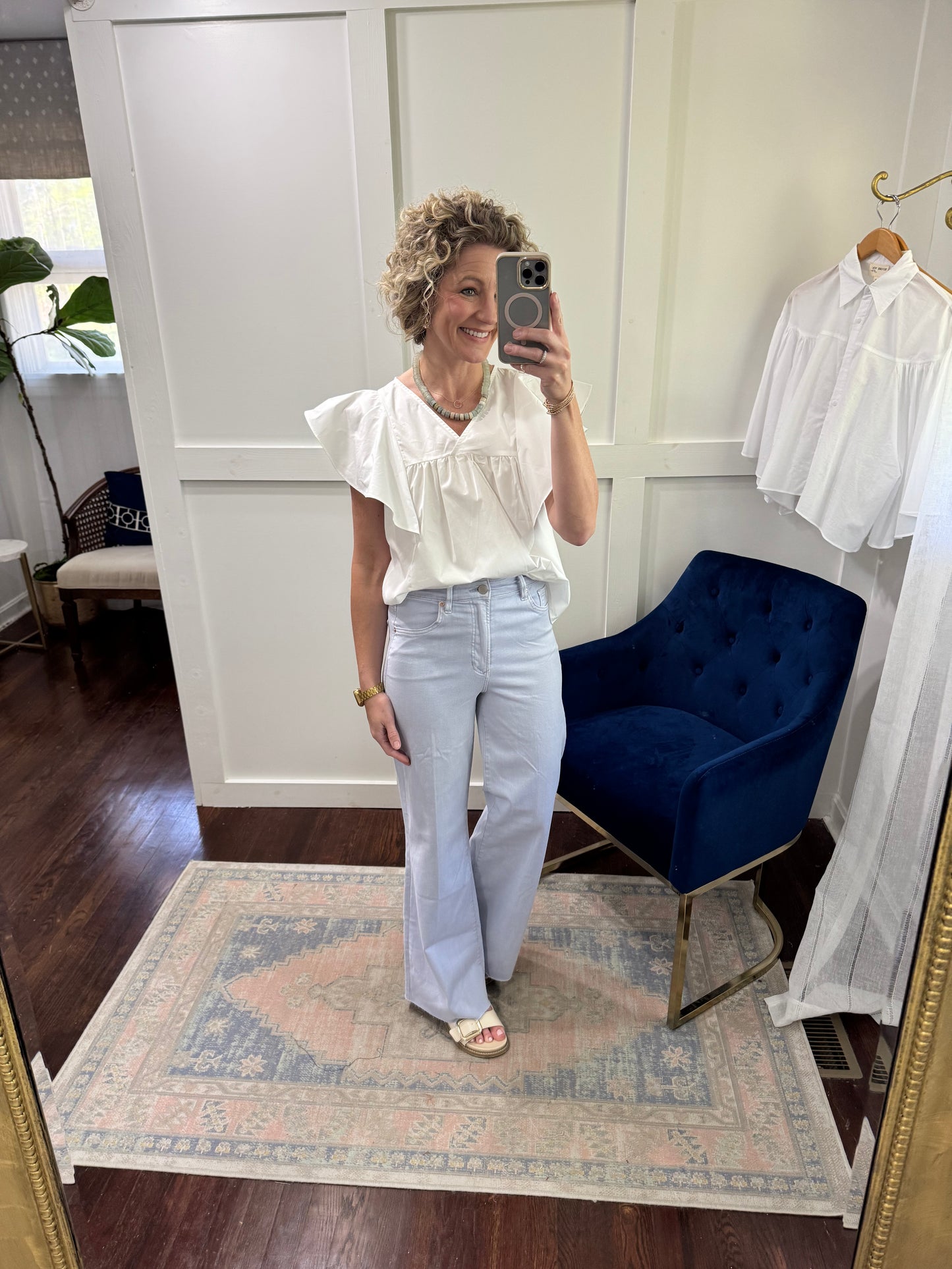 Clara poplin blouse