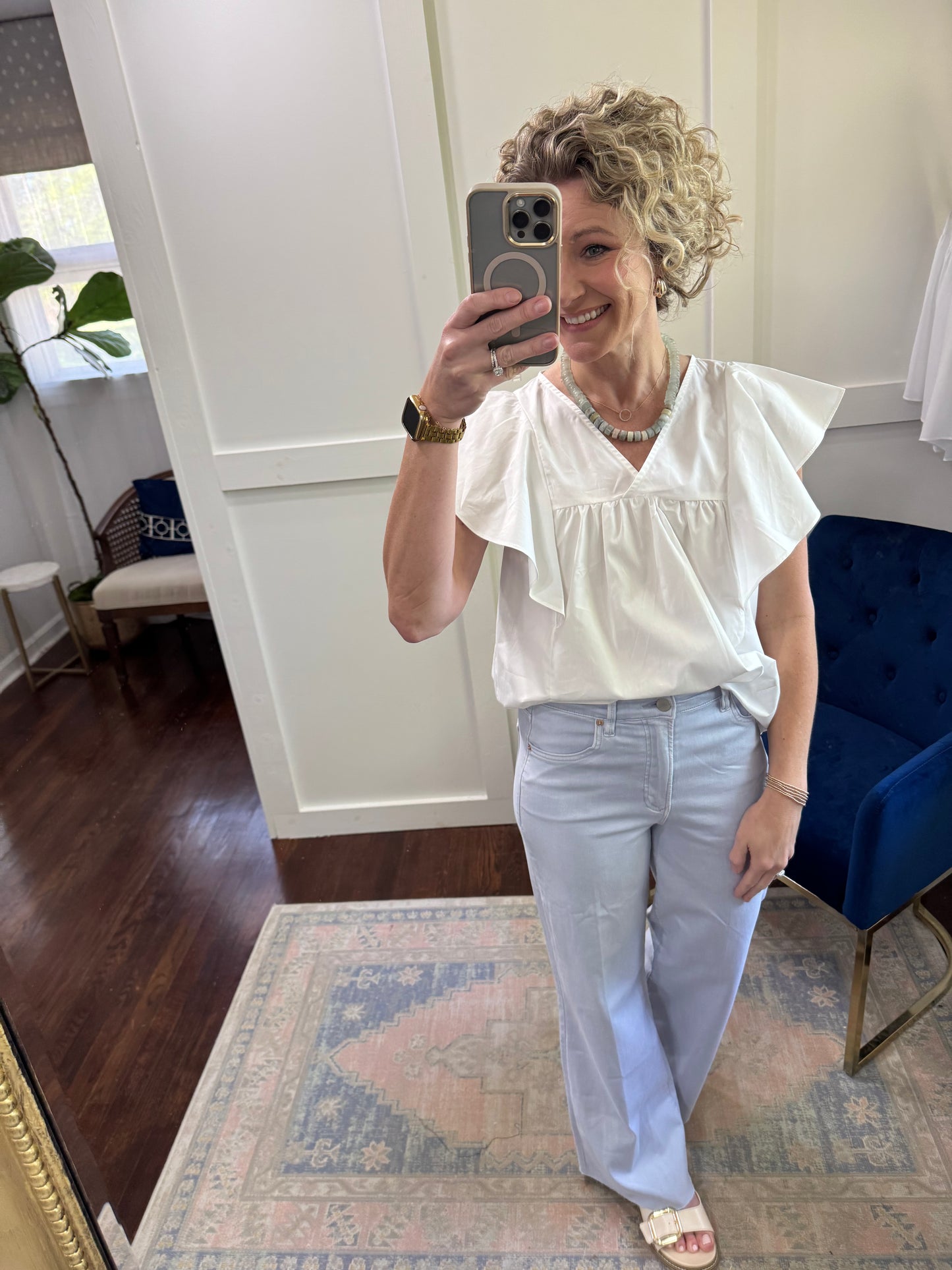 Clara poplin blouse