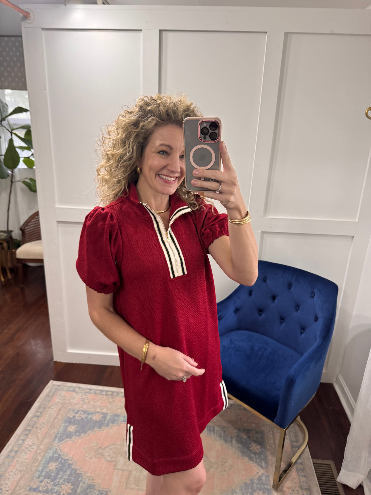 Andie garnet and black dress