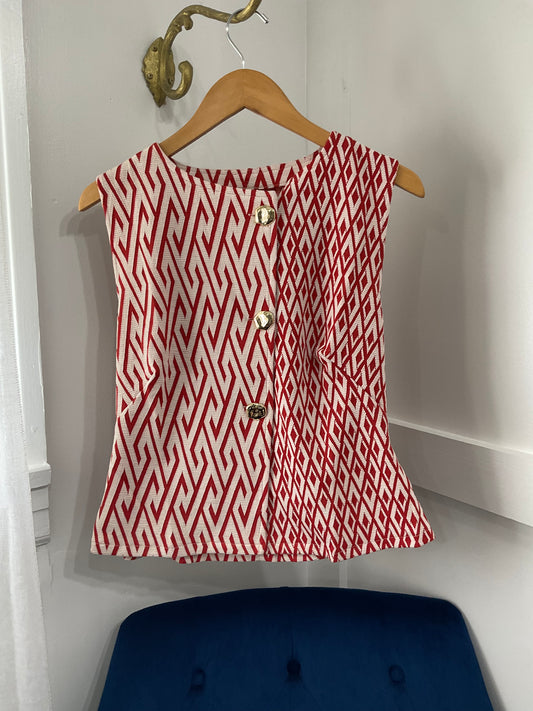 Rust patterned top