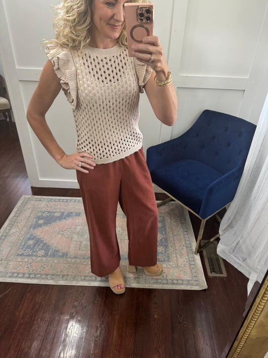 Paris mahogany pant