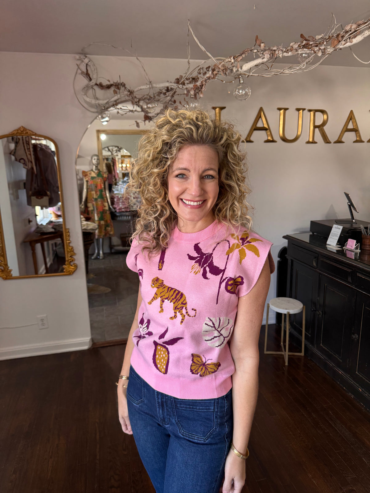 Pink Jungle sweater