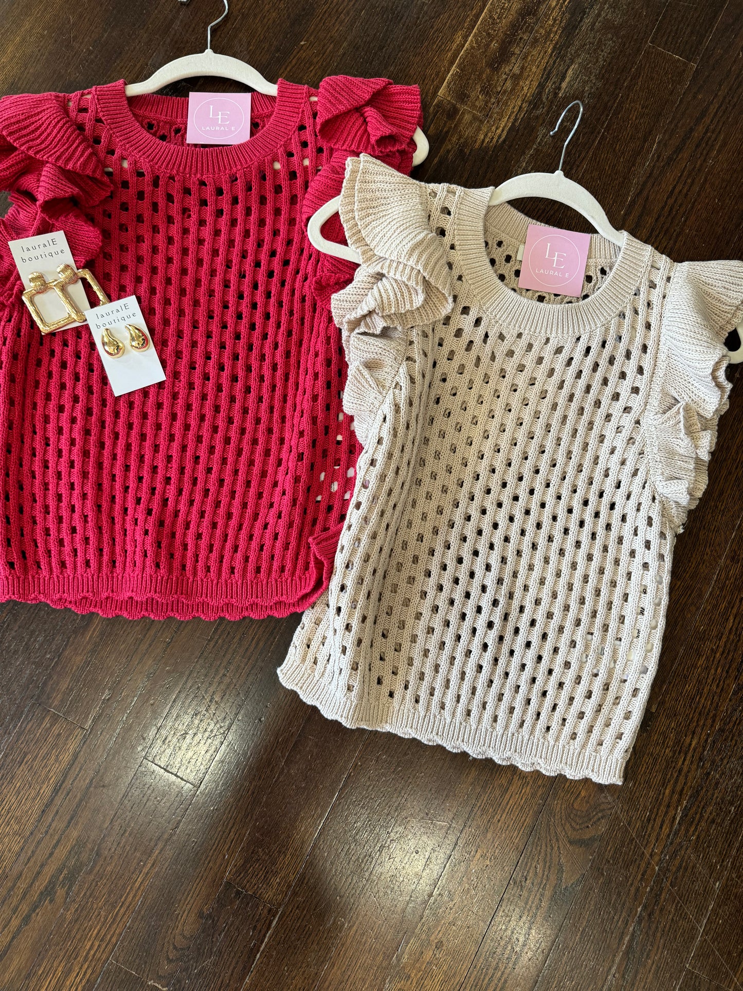 Marina open knit sweater