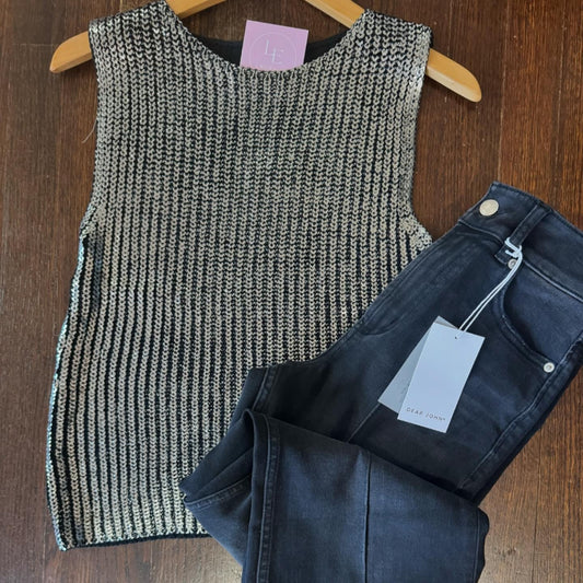 Silver bell sweater