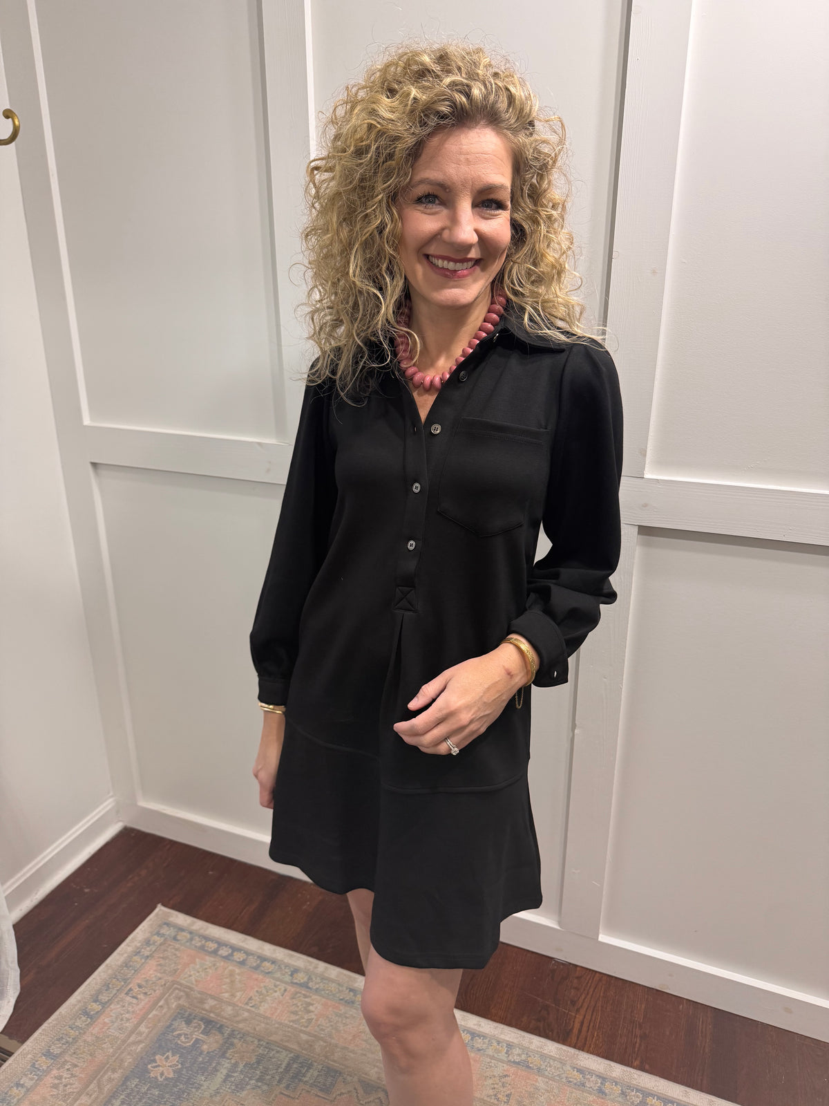 Black buttery soft dress