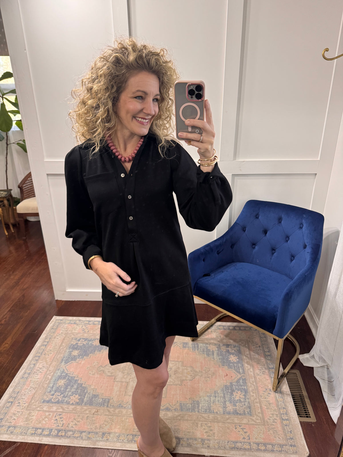 Black buttery soft dress