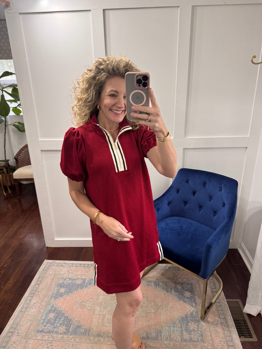 Andie garnet and black dress