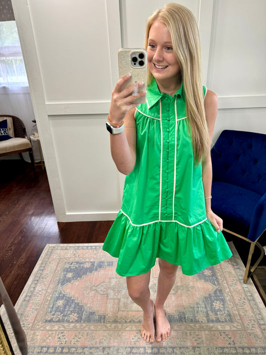 Kelly green dress