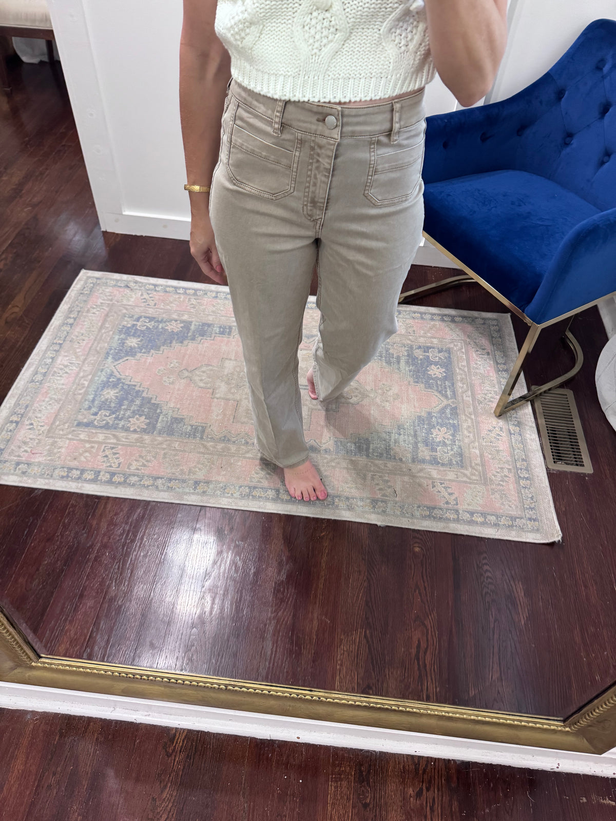 Holly mink front pocket