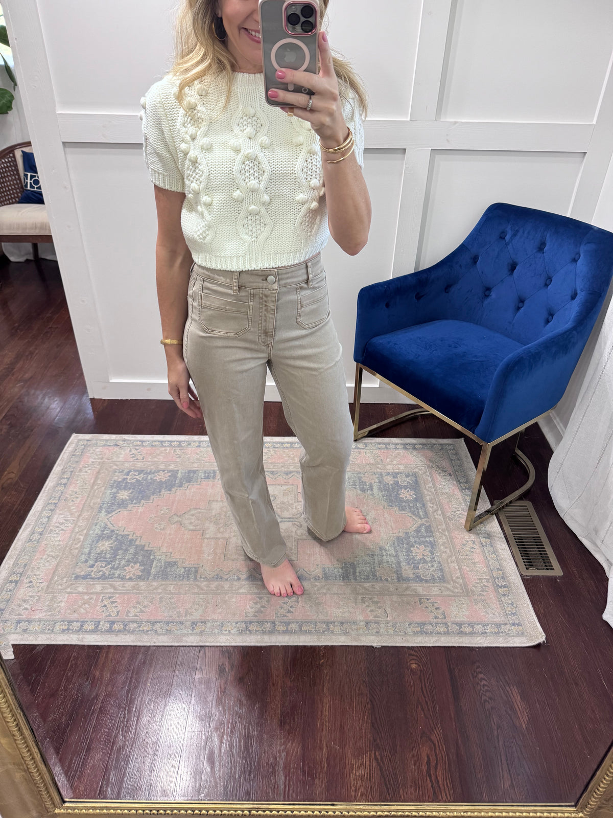 Holly mink front pocket