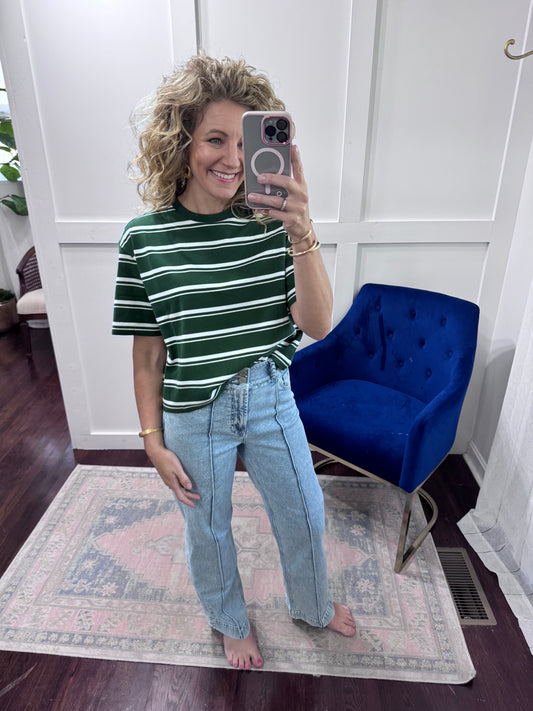 Maddox pine stripe tee