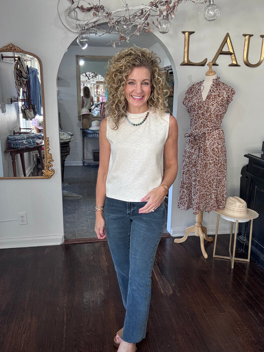 Round neck scuba top