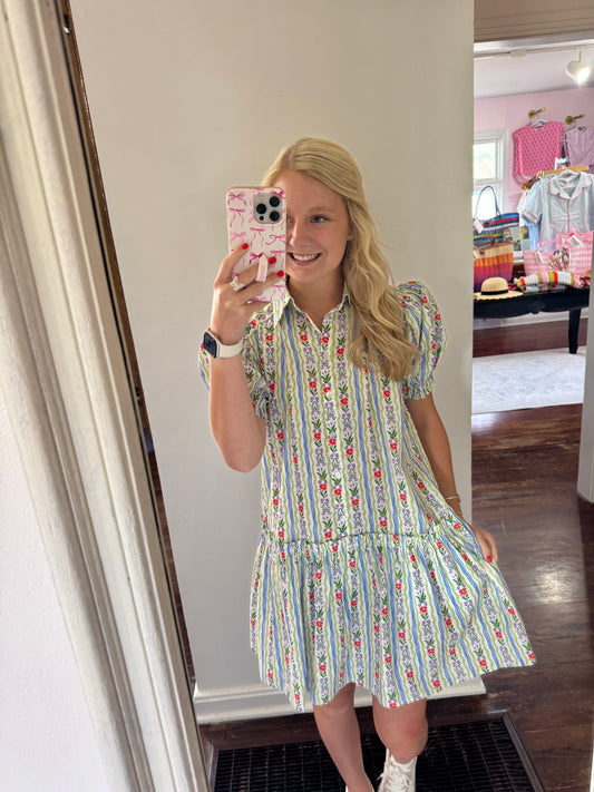 Floral grandmillenial dress