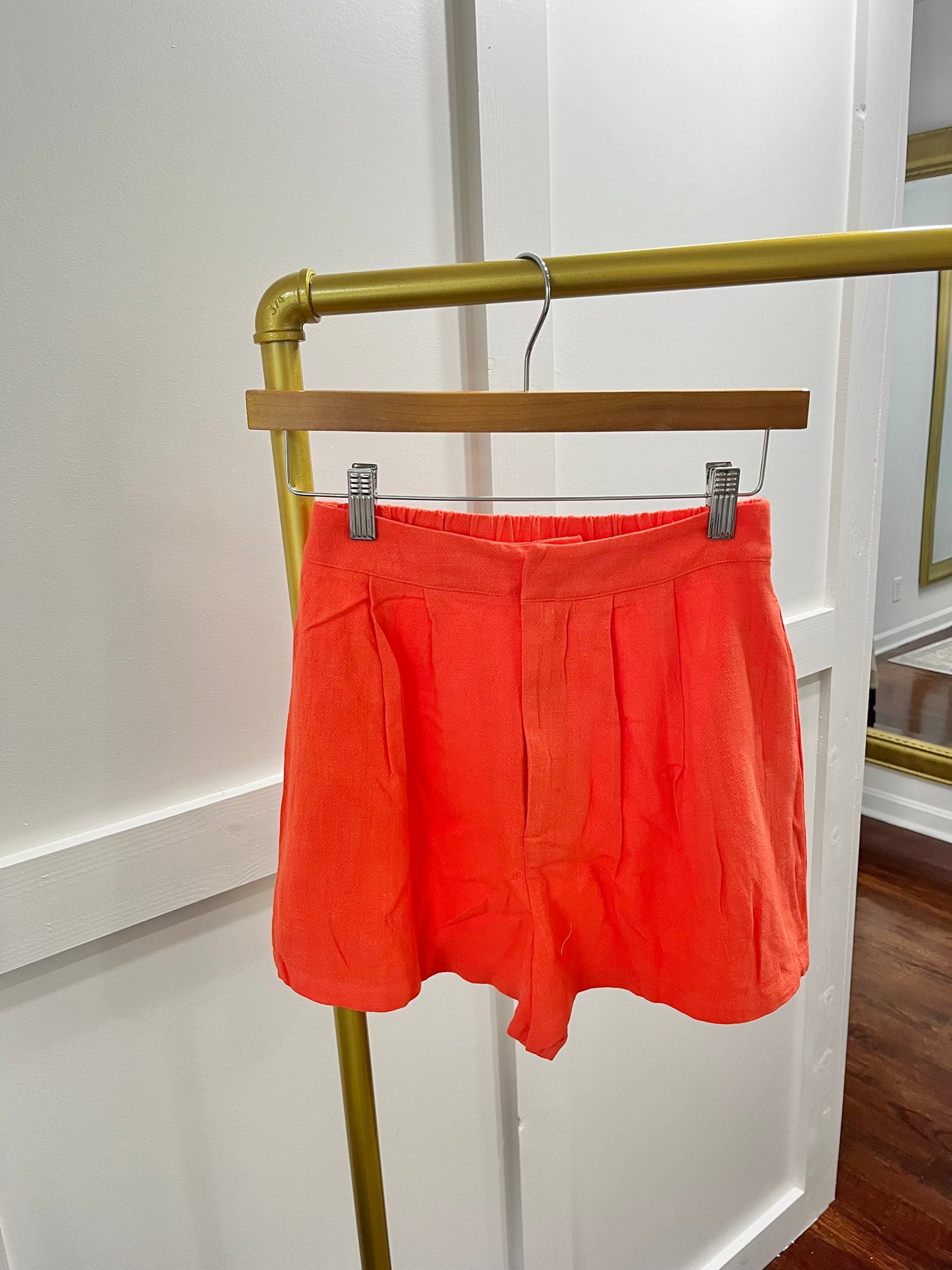 Shoreline linen coral shorts