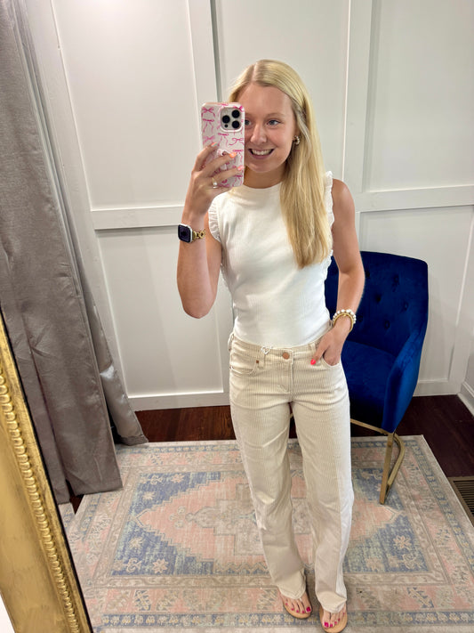 Taylor Sand Stripe jeans
