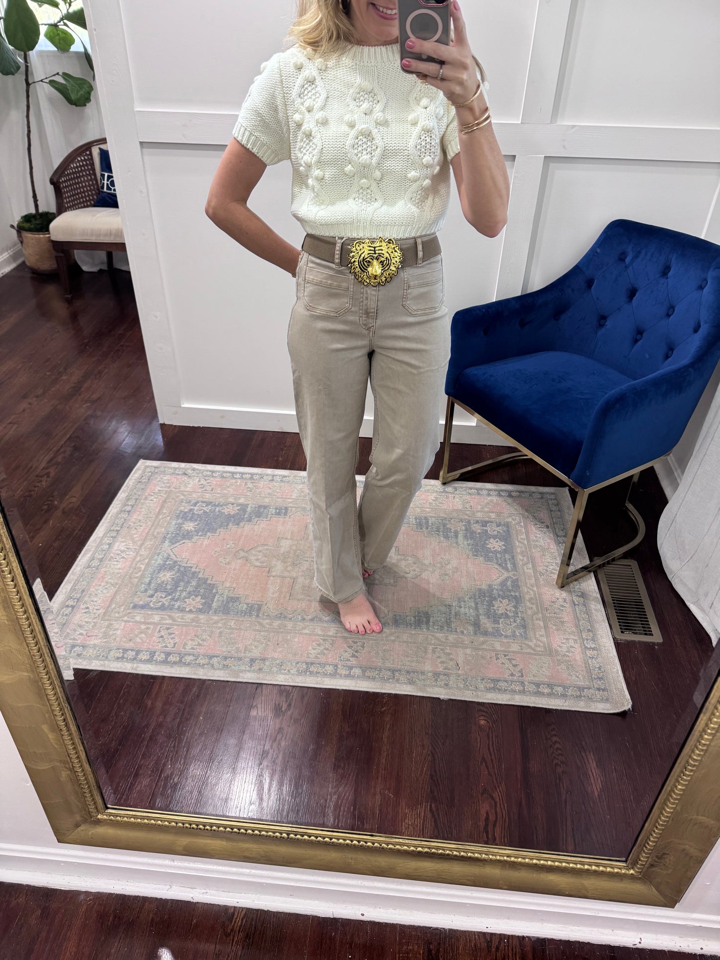 Holly mink front pocket