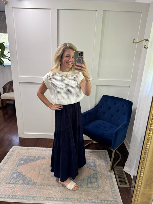 Quince open weave sweater