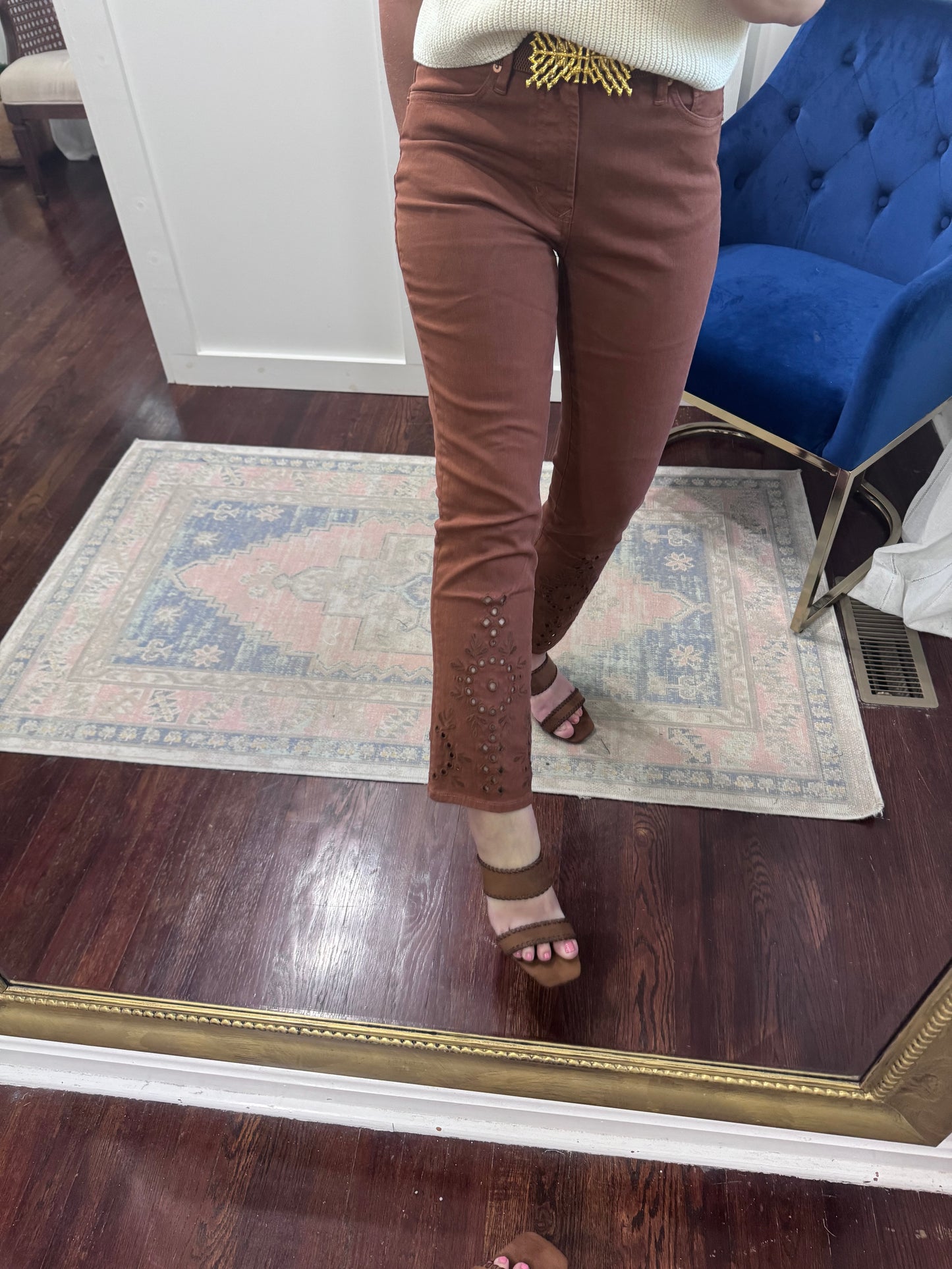 Jeanne cappucino eyelet