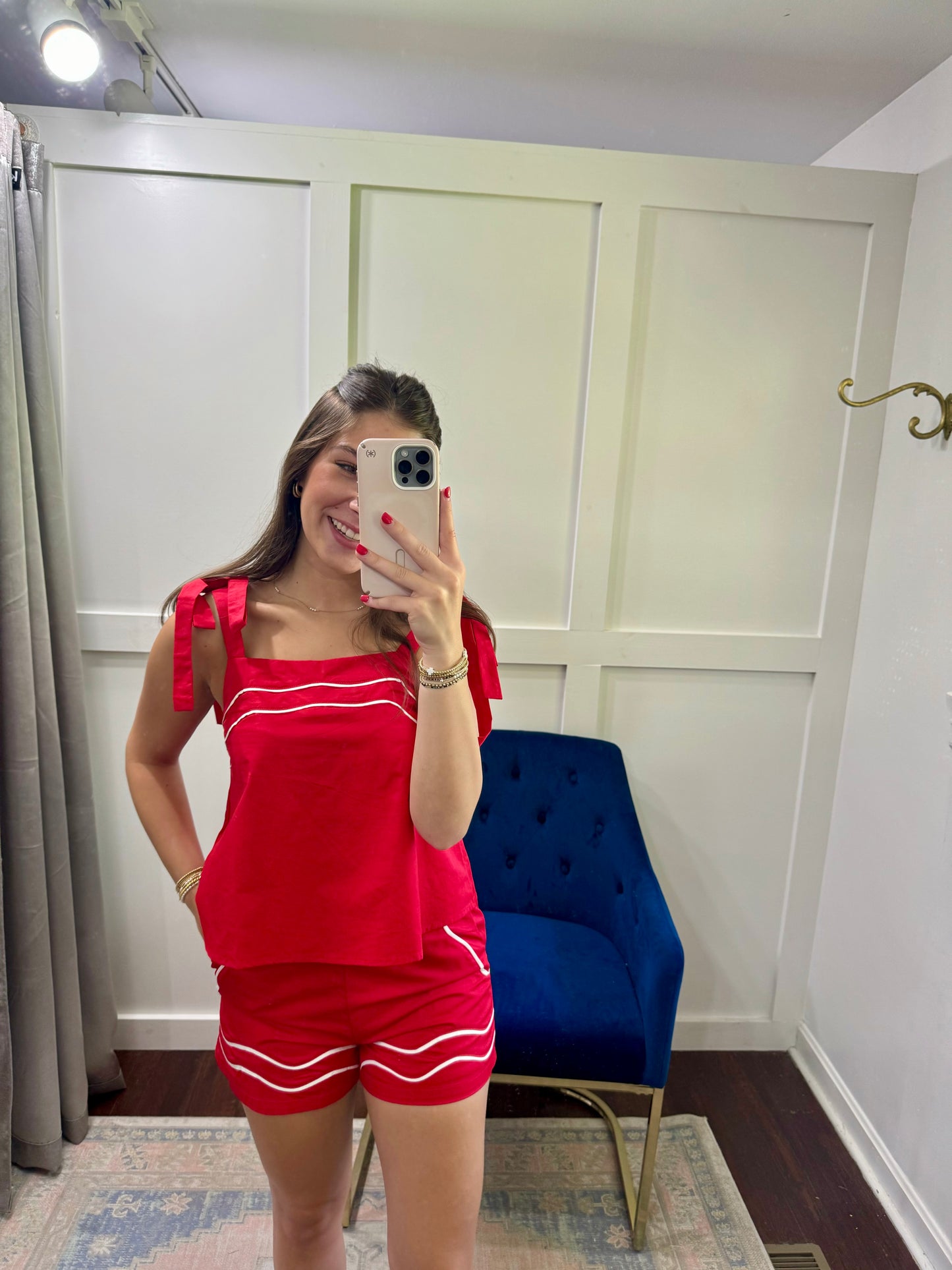 Red tie top
