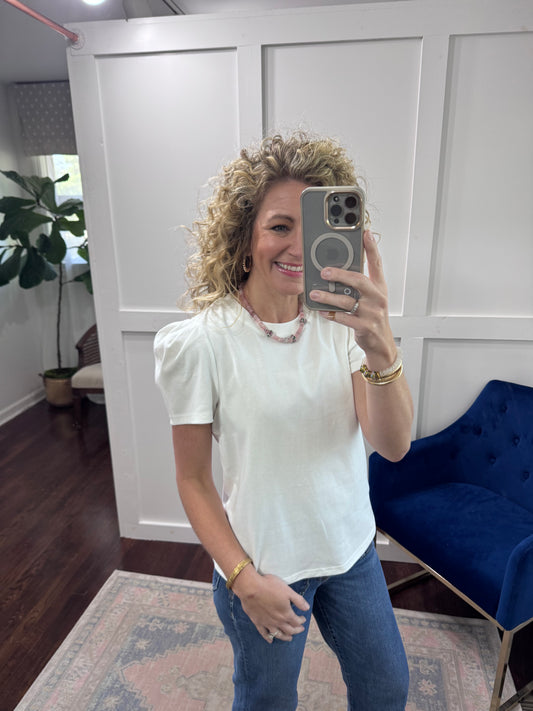 Larissa white tee