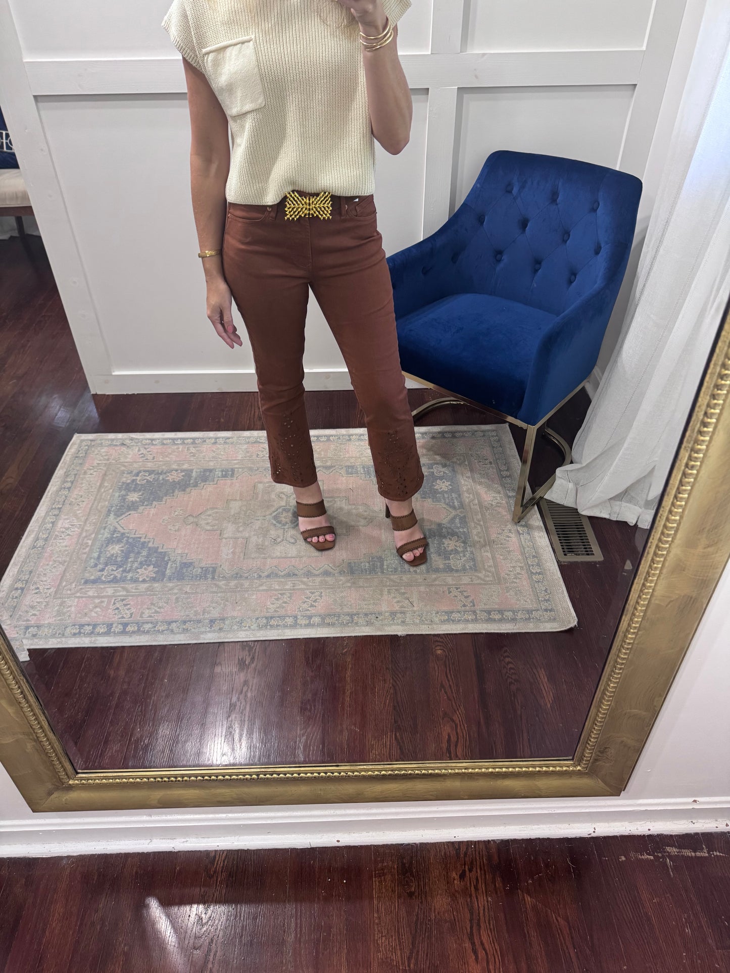 Jeanne cappucino eyelet