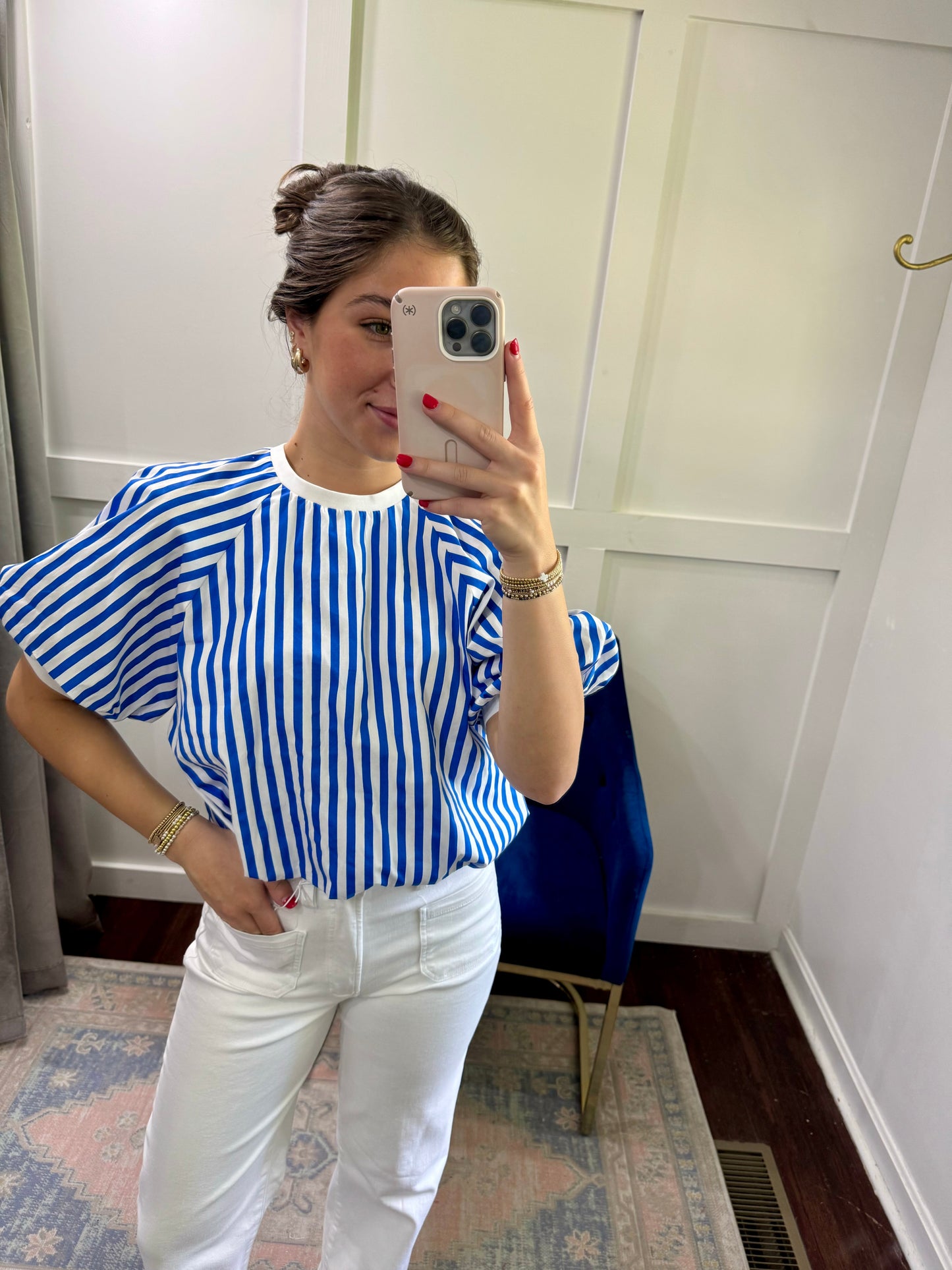 royal striped top
