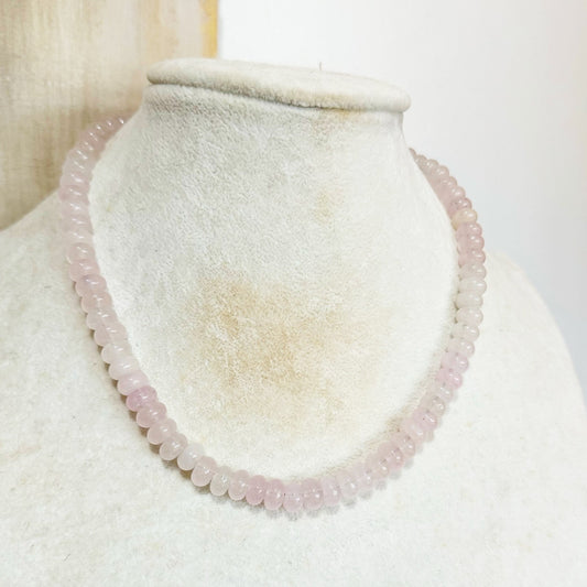 LE designs pale pink candy necklace