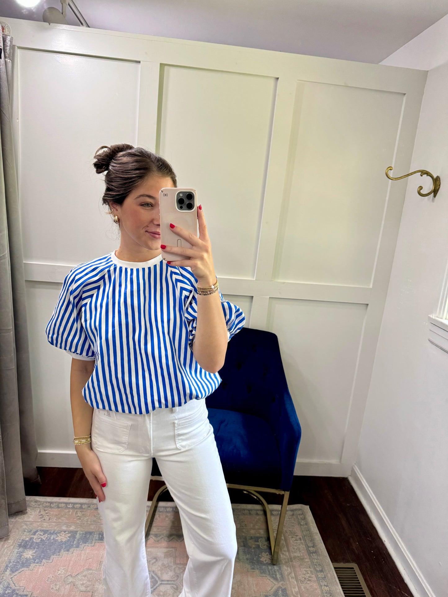 royal striped top