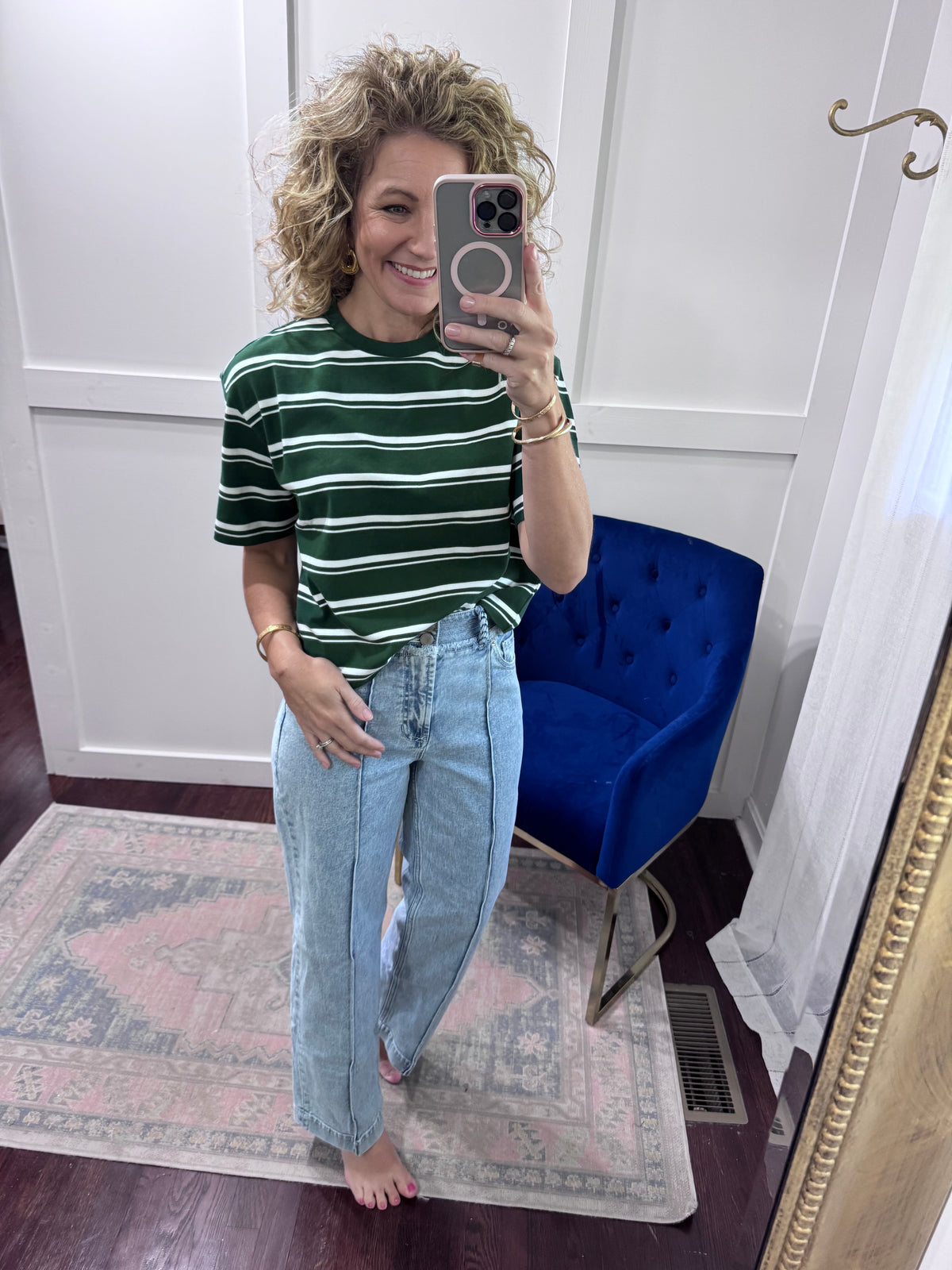 Maddox pine stripe tee