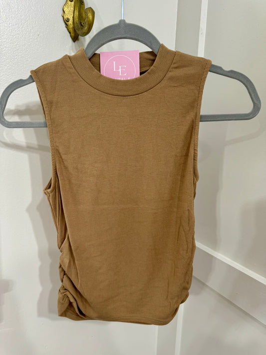 Ronan mock neck ribbed tank