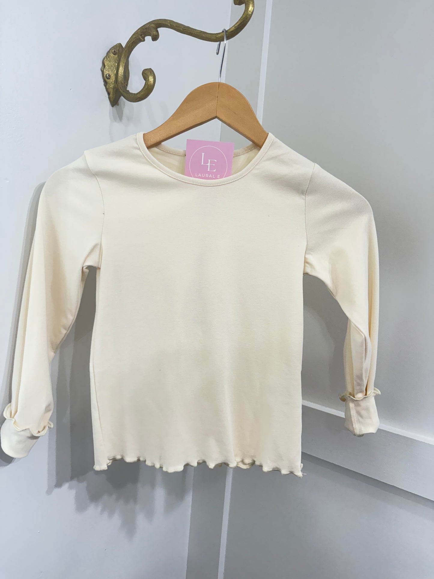 Tween ivory top