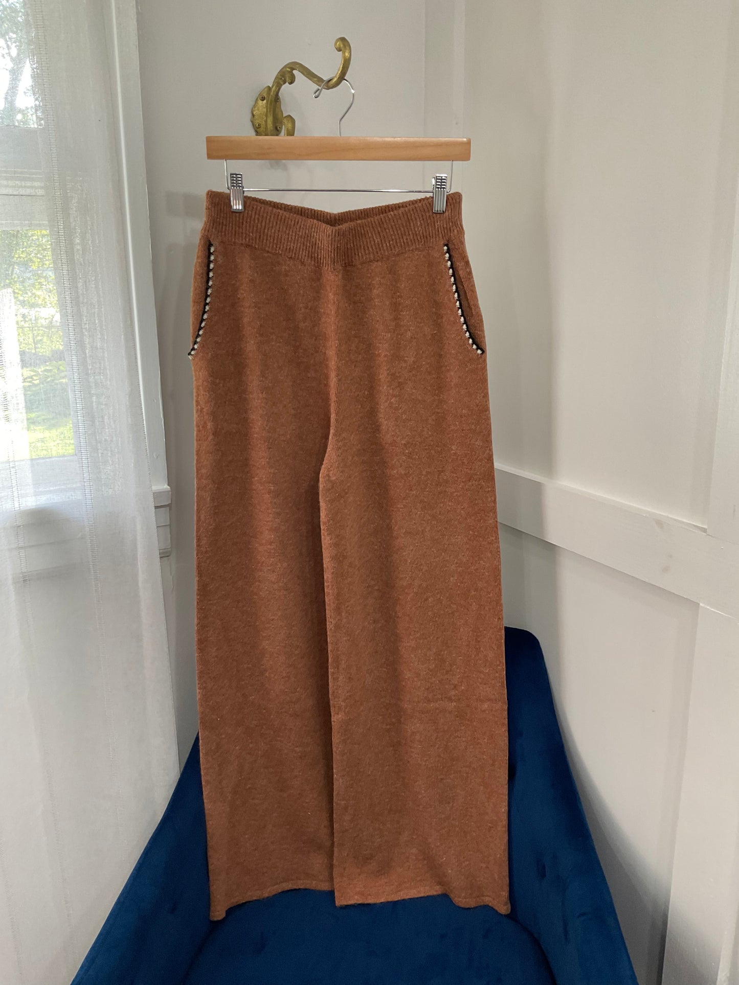 Chocolate brown sweater pants