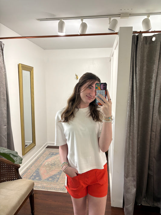 Carlisle grenadine poppy shorts