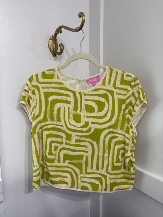 Matcha Maze Linnea top