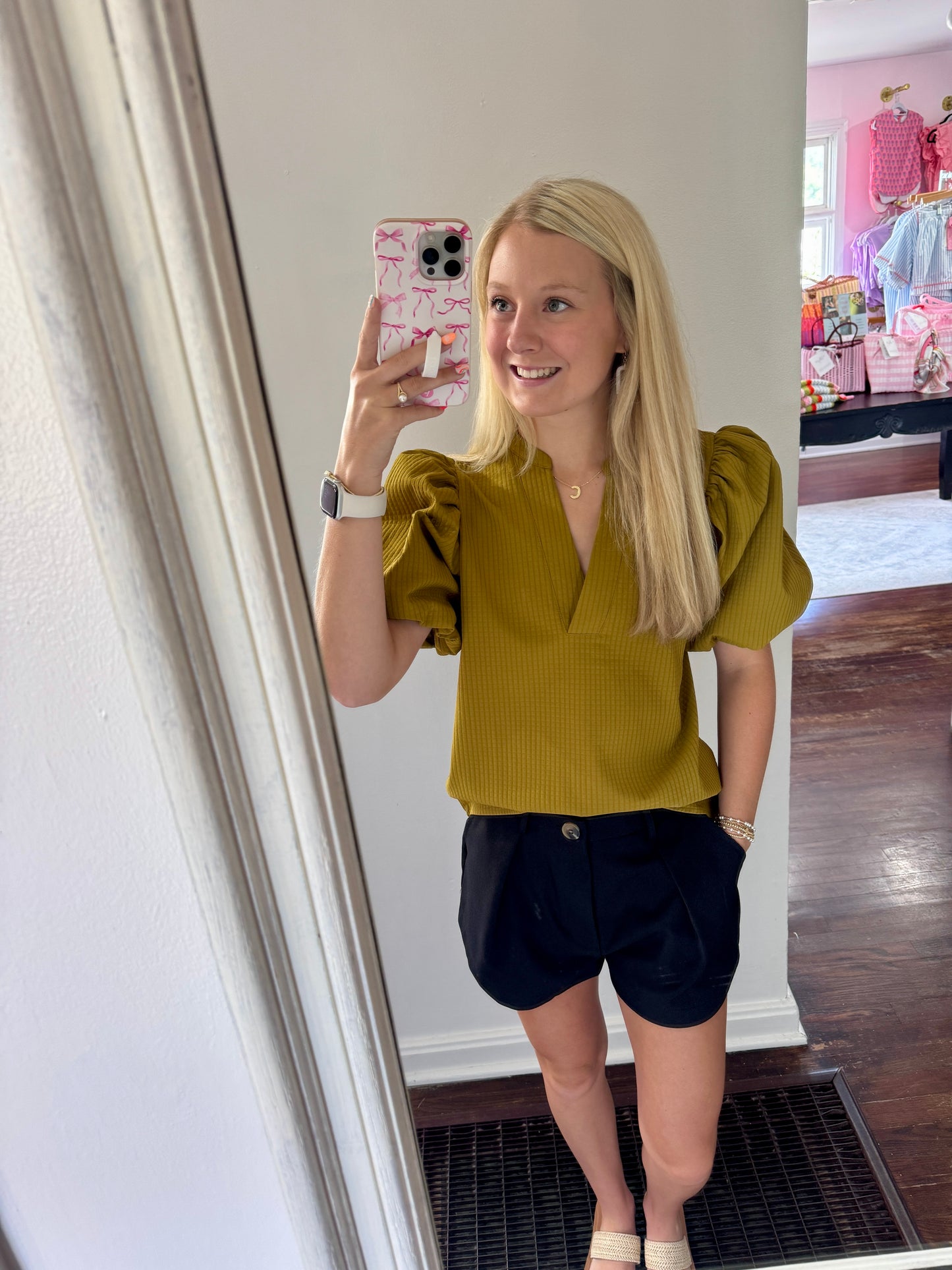 Elise textured blouse