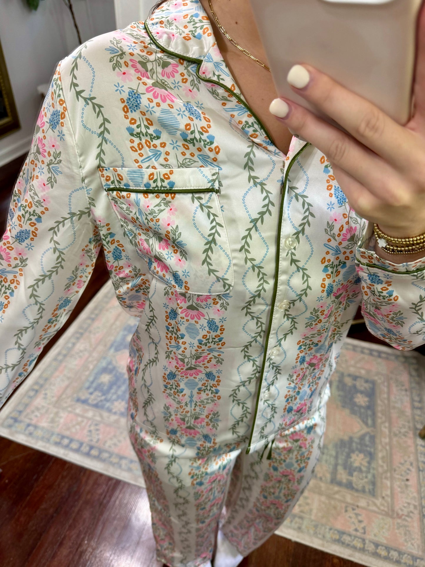 Charlotte satin pj set