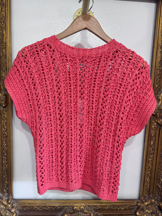 Tasha peachy coral sweater