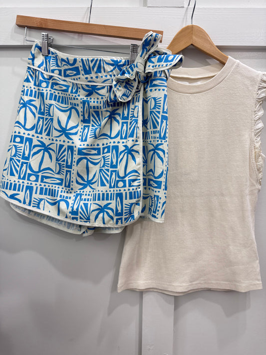 Tide tile skort